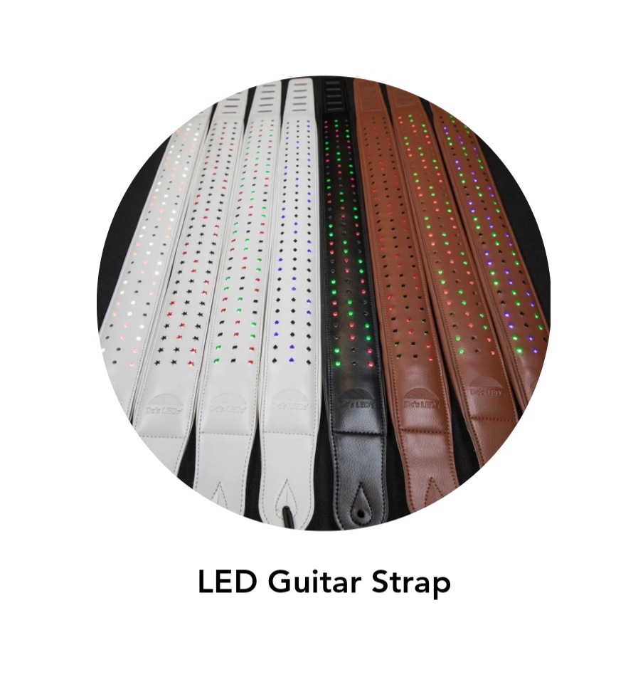 LED SOUND ACTIVATED GUITAR STRAP